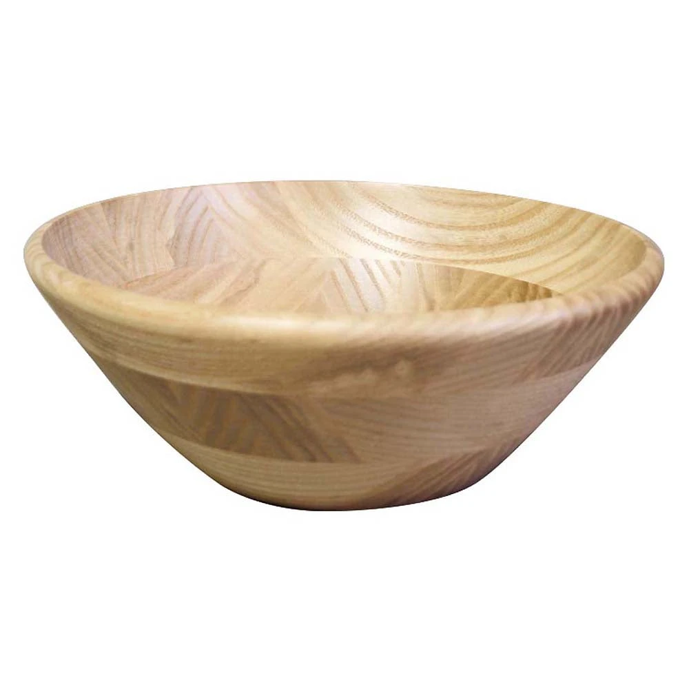 Kijihiki White Ash Salad Bowl With Round Edge 1 Kijihiki White Ash Salad Bowl With Round Edge