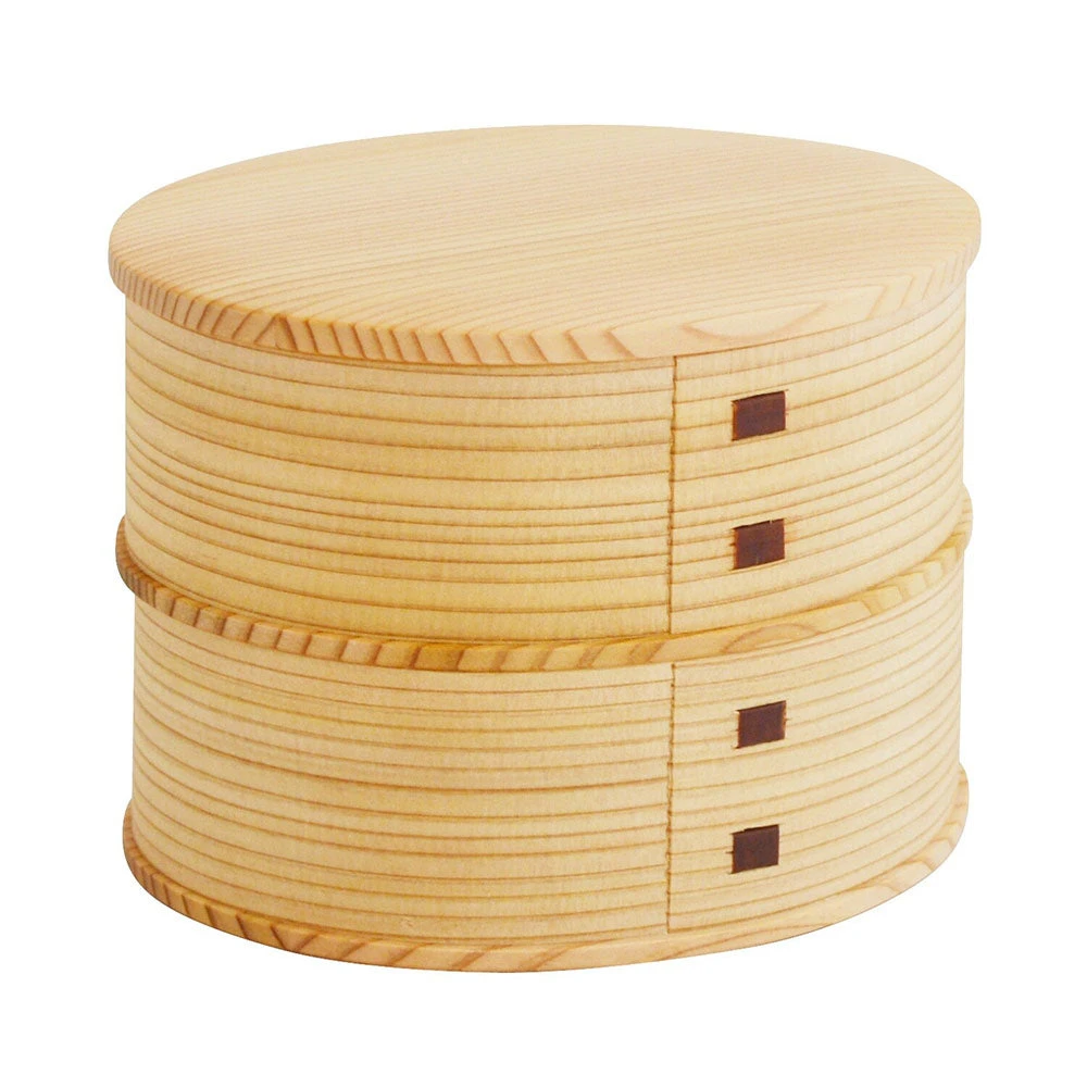 Odate Magewappa Hina Two-Tier Bento Lunch Box 1 Odate Magewappa Hina Two-Tier Bento Lunch Box