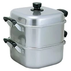 AKAO Aluminium Two-Tier Square Steamer
