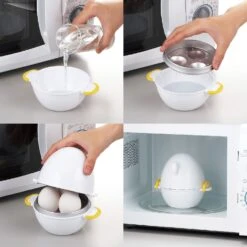 Akebono Microwave Egg Boiler (3 Eggs) 9 Akebono Microwave Egg Boiler (3 Eggs) -Kitchen Supplies AkebonoMicrowaveEggBoiler 3Eggs 3