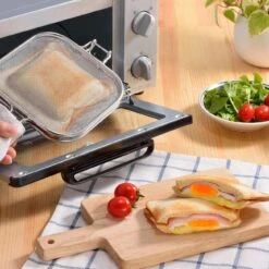 AUX Leye Stainless Steel Grilled Sandwich Maker -Kitchen Supplies AuxLeyeStainlessSteelGrilledSandwichMaker 7