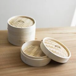 EBM Bamboo Steamer -Kitchen Supplies EBMBambooSteamer 3