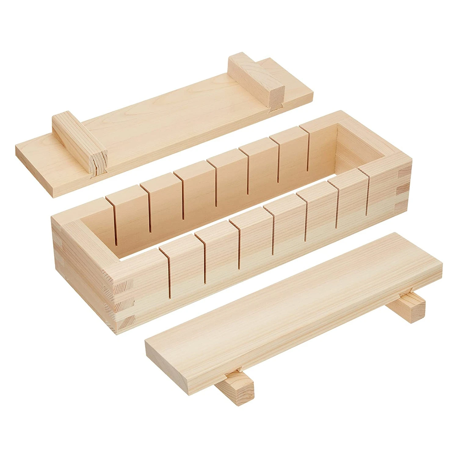 EBM Hinoki Cypress Wooden Sushi Press Sushi Mold 2 EBM Hinoki Cypress Wooden Sushi Press Sushi Mold - Image 2