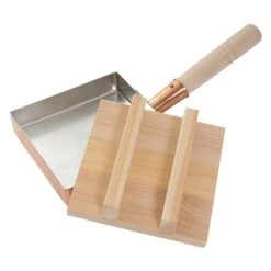 EBM Sawara Cypress Wooden Lid For Square Omelette Pan -Kitchen Supplies EBMSawaraCypressWoodenLidforSquareOmelettePan 3