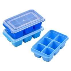 EBiSU Polypropylene Ice Tray 3 Trays 6 Pcs Each