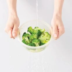 EBiSU Polypropylene Round Microwave Steamer For Vegetables -Kitchen Supplies EbisuPolypropyleneMicrowaveSafeRoundStorageContainerforSteamingVegetablesPS G61 4