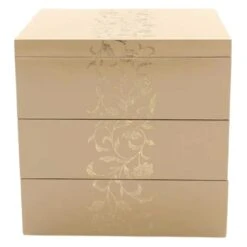 Echizen Shikki Art Deco Synthetic Resin 3-Tier Jubako Box -Kitchen Supplies EchizenShikkiArtDecoPhenolResin3 TierJubakoBoxS 21 2
