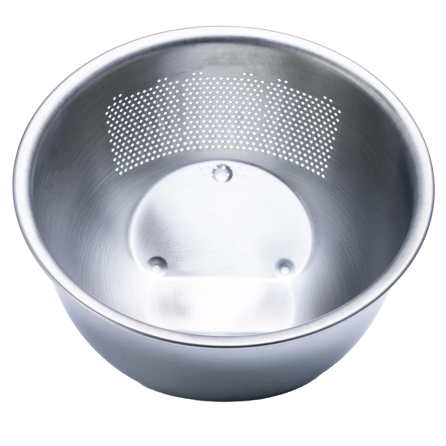 Fujii Stainless Steel 3-Way Rice Washing Bowl With Perforated Strainer 21.5cm 2 Fujii Stainless Steel 3-Way Rice Washing Bowl With Perforated Strainer 21.5cm - Image 2