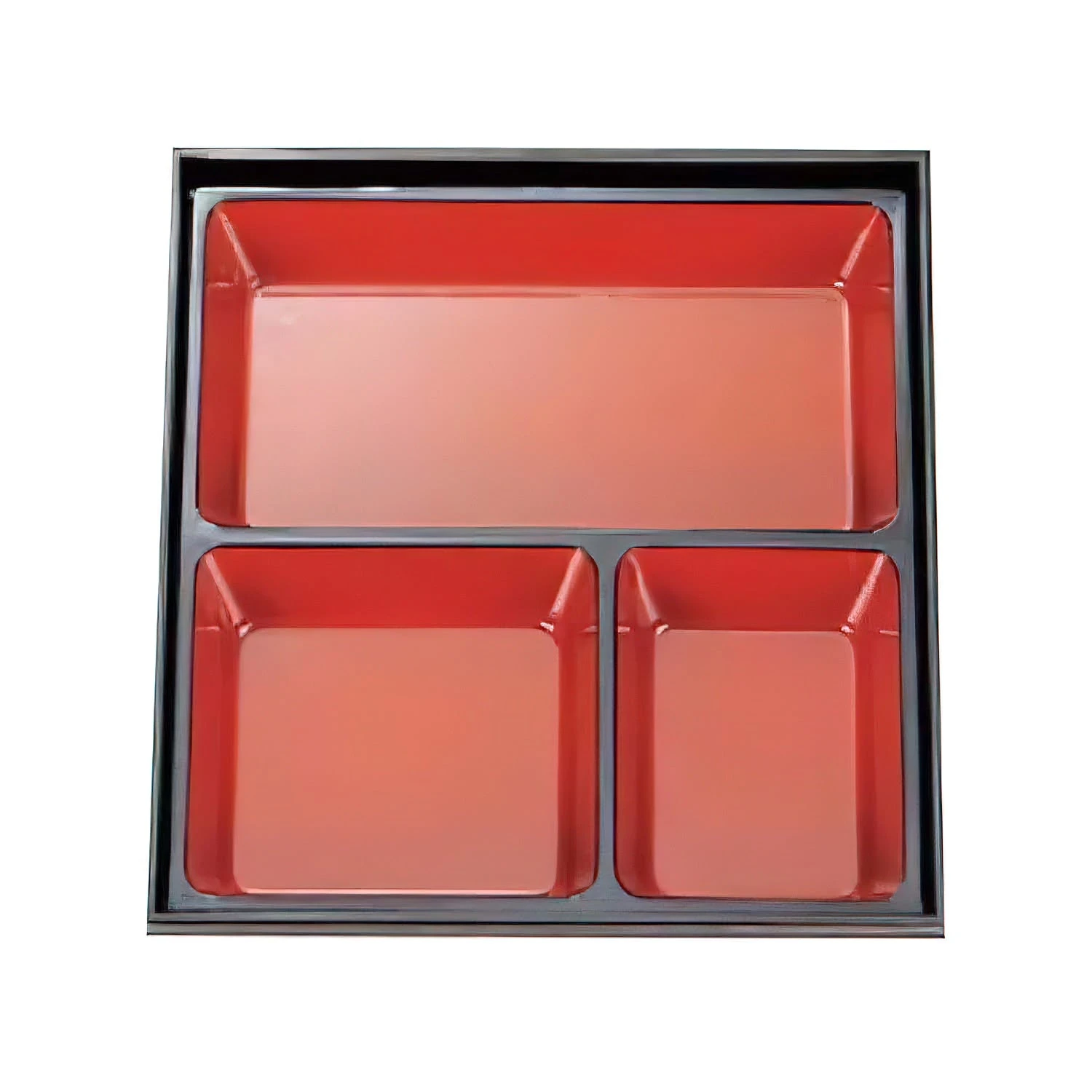 Fukui Craft ABS Resin 3-Divided Shokado Bento Box 2 Fukui Craft ABS Resin 3-Divided Shokado Bento Box - Image 2