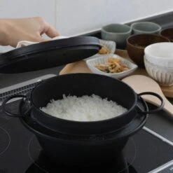Iwachu Cast Iron Rice Cooker Casserole -Kitchen Supplies IwachuCastIronRiceCookerCasserole 6