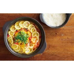 M.STYLE Karl Ceramic Induction Donabe Casserole And Steamer Insert -Kitchen Supplies M.STYLEKarlCeramicInductionDonabeCasseroleandSteamerInsertKAL0208BE KAL0218BE 9