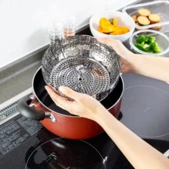 MT-Torimatsu Stainless Steel Steamer Insert -Kitchen Supplies MT TorimatsuStainlessSteelSteamerInsert 4