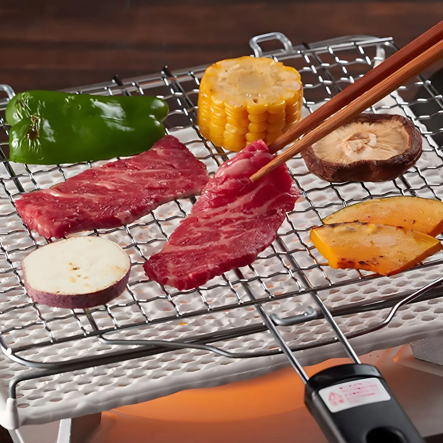 Mannen Woven Wire Rack Ceramic Far-Infrared Cooking Barbecue Grill Mesh 2 Mannen Woven Wire Rack Ceramic Far-Infrared Cooking Barbecue Grill Mesh - Image 2