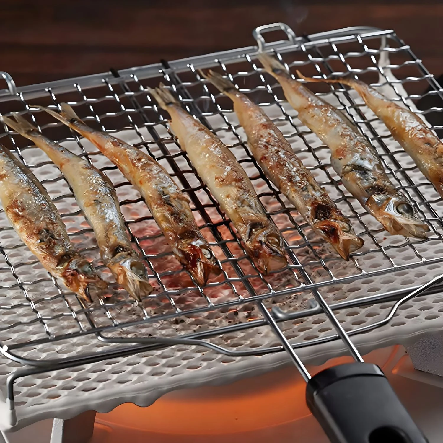 Mannen Woven Wire Rack Ceramic Far-Infrared Cooking Barbecue Grill Mesh 3 Mannen Woven Wire Rack Ceramic Far-Infrared Cooking Barbecue Grill Mesh - Image 3