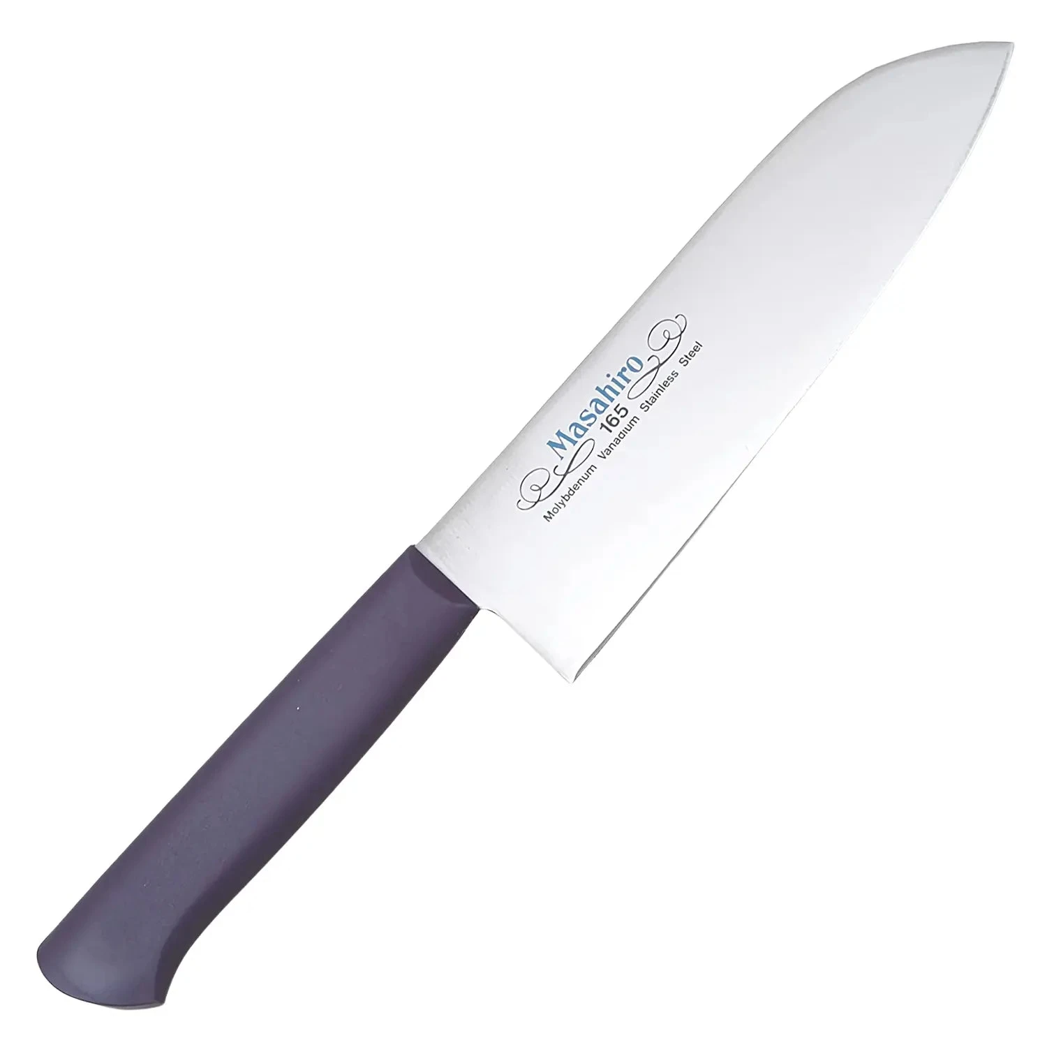Masahiro MV-P Molybdenum Vanadium Stainless Steel Santoku Knife 1 Masahiro MV-P Molybdenum Vanadium Stainless Steel Santoku Knife