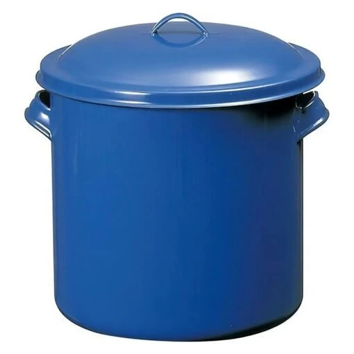 Noda Horo Enamelware Storage Jar With Lid