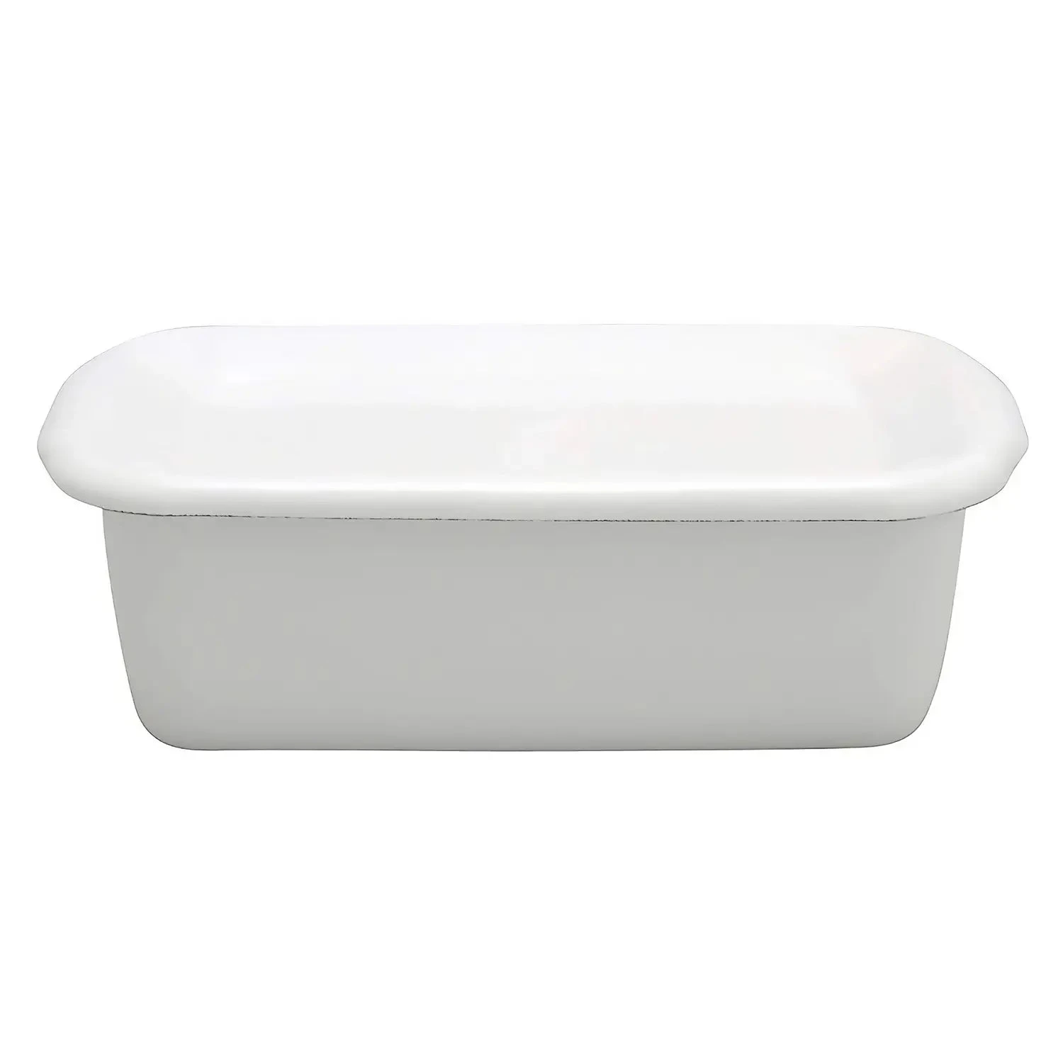 Noda Horo White Series Enamel Rectangle Deep Food Containers With Enamel Lid 3 Noda Horo White Series Enamel Rectangle Deep Food Containers With Enamel Lid - Image 3