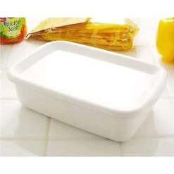 Noda Horo White Series Enamel Rectangle Deep Food Containers With Enamel Lid 9 Noda Horo White Series Enamel Rectangle Deep Food Containers With Enamel Lid -Kitchen Supplies NodaHoroWhiteSeriesEnamelRectangleDeepFoodContainerswithEnamelLid 5