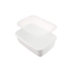 Noda Horo White Series Enamel Rectangle Deep Food Containers With Lid -Kitchen Supplies NodaHoroWhiteSeriesEnamelRectangleDeepFoodContainerswithLid 5