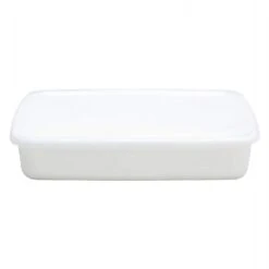 Noda Horo White Series Enamel Rectangle Shallow Food Containers With Lid 8 Noda Horo White Series Enamel Rectangle Shallow Food Containers With Lid -Kitchen Supplies NodaHoroWhiteSeriesEnamelRectangleShallowFoodContainerswithLid 3