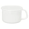 Noda Horo White Series Enamel Round Food Containers With Handle And Lid