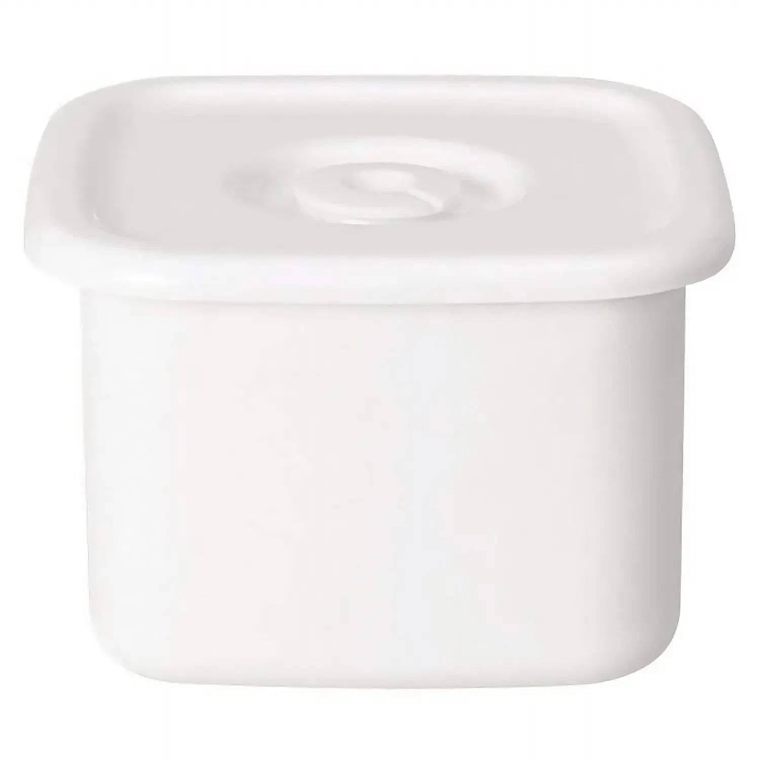 Noda Horo White Series Enamel Square Food Containers With Sealed Lid 2 Noda Horo White Series Enamel Square Food Containers With Sealed Lid - Image 2