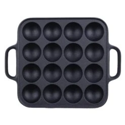 Seieido Cast Iron 16-Ball Takoyaki Pan