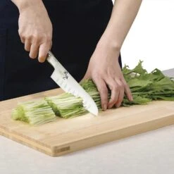 Kai Seki Magoroku Benifuji Molybdenum Vanadium Stainless Steel Dimple Hollow Edge Santoku Knife -Kitchen Supplies SekiMagorokuBenifujiMolybdenumVanadiumStainlessSteelDimpleHollowEdgeSantokuKnifeAB5438 4