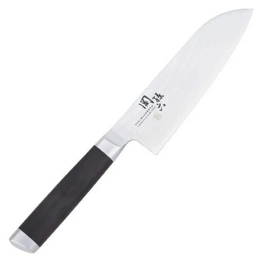 Kai Seki Magoroku Damascus Stainless Steel Santoku Knife