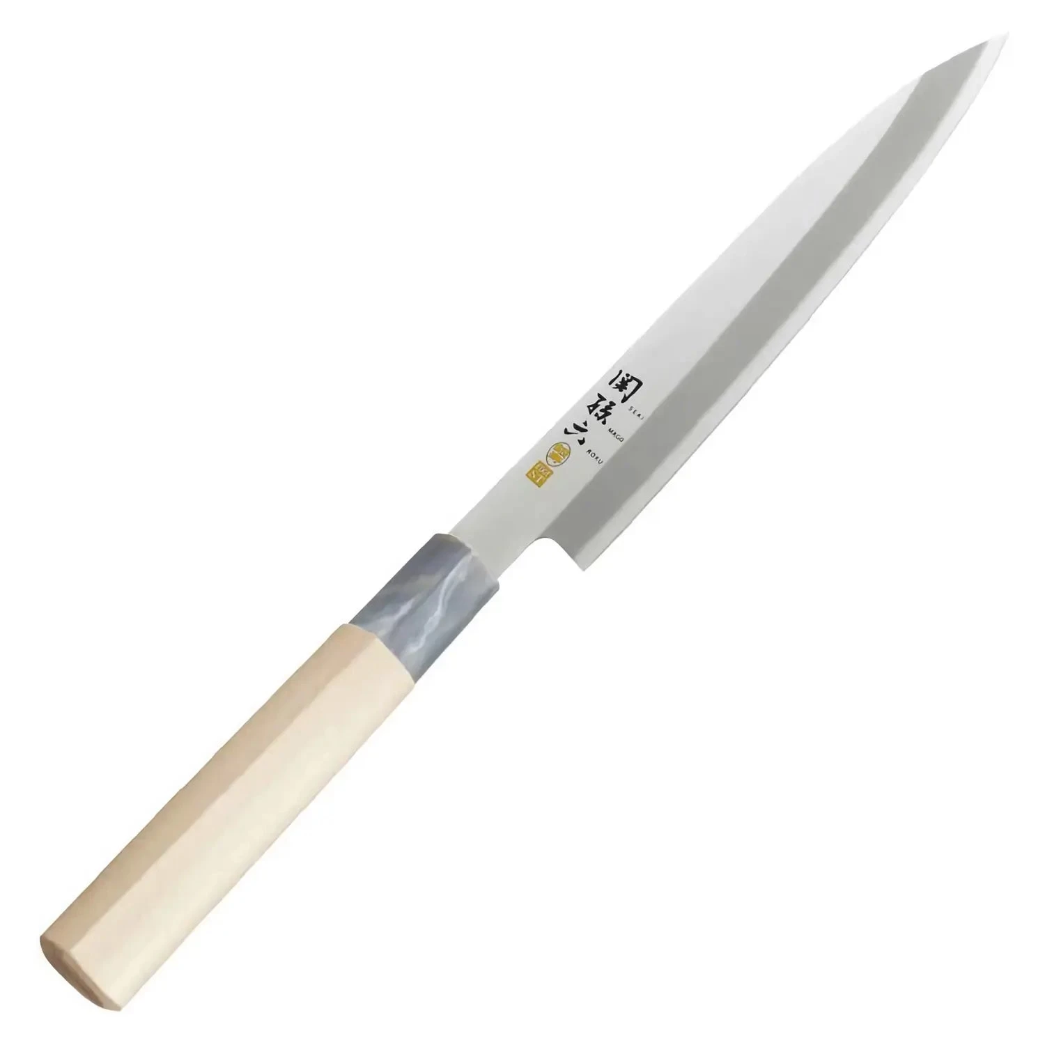 Kai Seki Magoroku Ginju ST Molybdenum Vanadium Stainless Steel Sashimi Yanagiba Knife 1 Kai Seki Magoroku Ginju ST Molybdenum Vanadium Stainless Steel Sashimi Yanagiba Knife