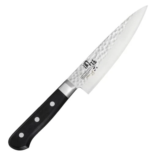 Kai Seki Magoroku Imayo Molybdenum Vanadium Stainless Steel Gyuto Knife Hammer Finish
