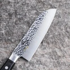 Kai Seki Magoroku Imayo Molybdenum Vanadium Stainless Steel Santoku Knife Hammer Finish -Kitchen Supplies SekiMagorokuImayoMolybdenumVanadiumStainlessSteelSantokuKnifeHammerFinishAB5457 3