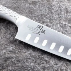 Kai Seki Magoroku Shousou Stainless Steel Dimple Hollow Edge Santoku Knife 7 Kai Seki Magoroku Shousou Stainless Steel Dimple Hollow Edge Santoku Knife -Kitchen Supplies SekiMagorokuShousouStainlessSteelDimpleHollowEdgeSantokuKnifeAB5157 3