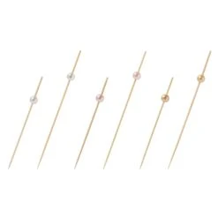 Shindoh Bamboo Food Picks With Pearl 50 Count -Kitchen Supplies ShindohBambooFoodPickswithPearl50Count16 059 02 4