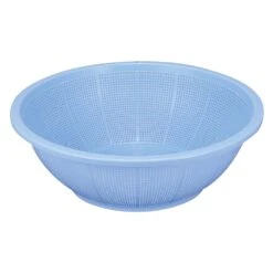 Shinkigosei Plastic Shallow Strainer Blue