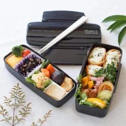 Skater Modern+ Polypropylene Shokado 2-Tier Bento Lunch Box -Kitchen Supplies SkaterModern PolypropyleneShokado2 TierBentoLunchBox12195 1 POW5S 3