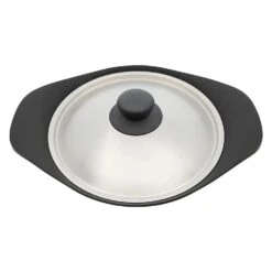 Sori Yanagi Cast Iron Induction Grill Pan 22cm With Stainless Steel Lid