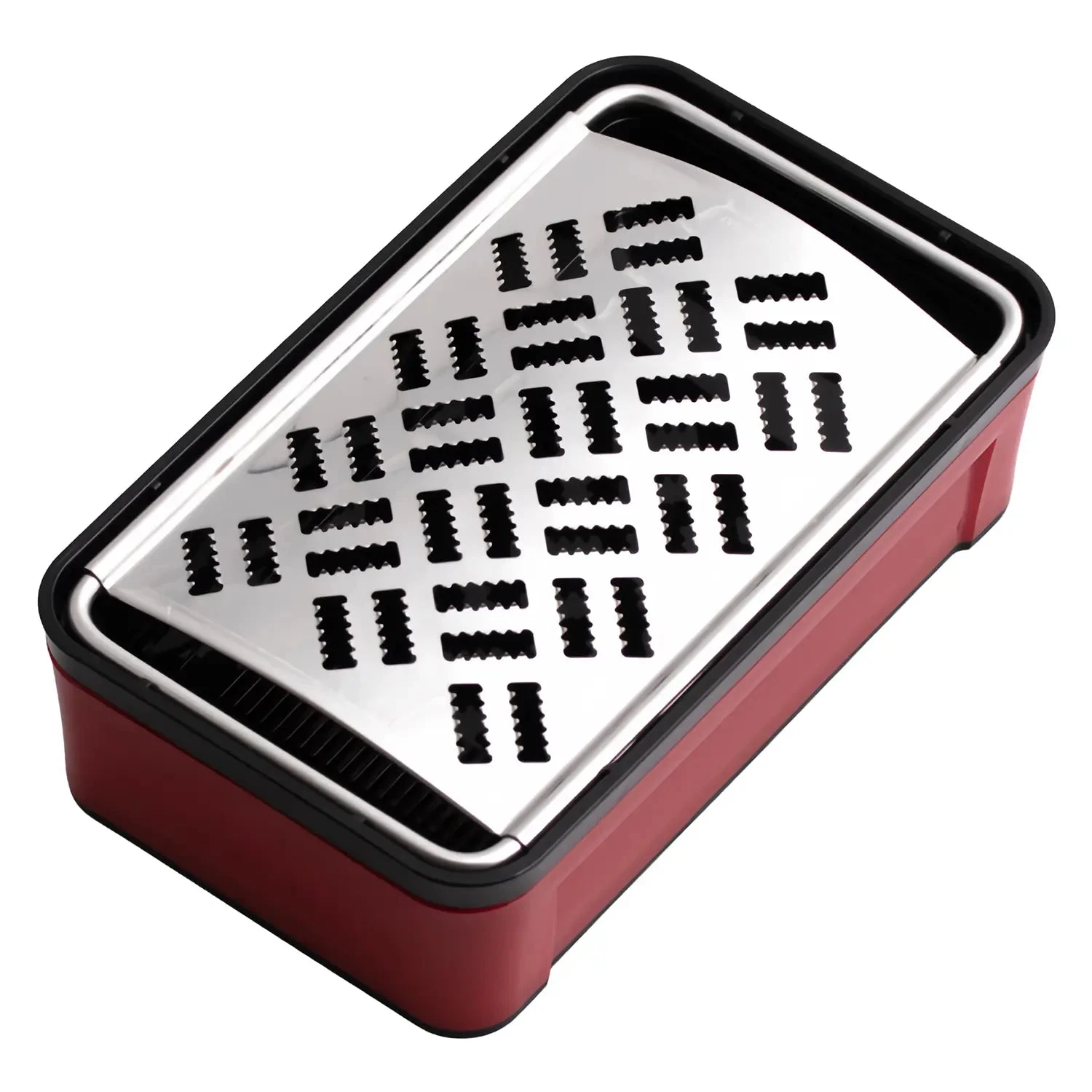 SUNCRAFT Stainless Steel Grater With Container 2 SUNCRAFT Stainless Steel Grater With Container - Image 2