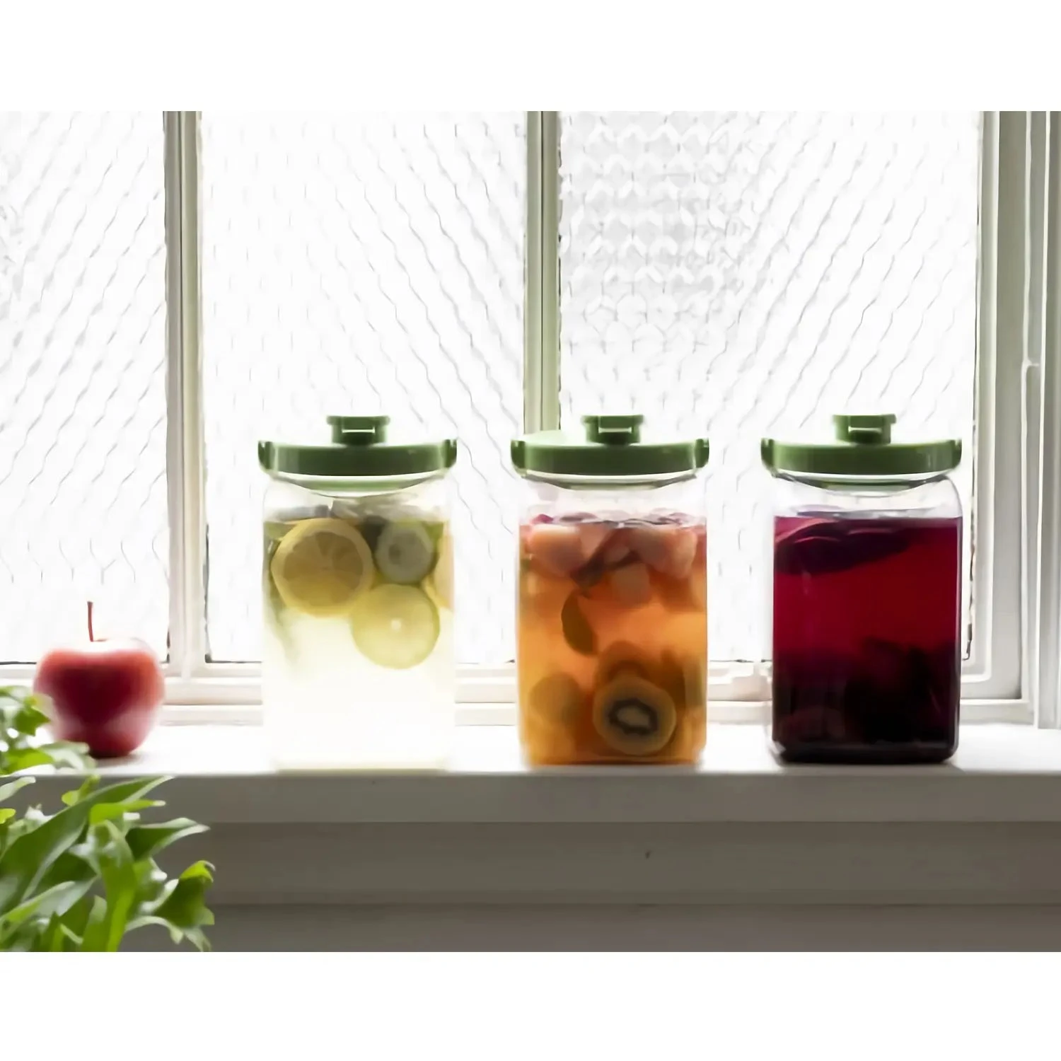 TAKEYA Polyethylene Terephthalate Sealed Square Fruit Liquor Bottle 3 TAKEYA Polyethylene Terephthalate Sealed Square Fruit Liquor Bottle - Image 3