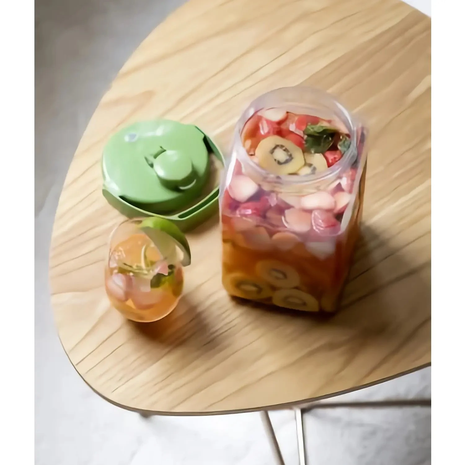 TAKEYA Polyethylene Terephthalate Sealed Square Fruit Liquor Bottle 5 TAKEYA Polyethylene Terephthalate Sealed Square Fruit Liquor Bottle - Image 5