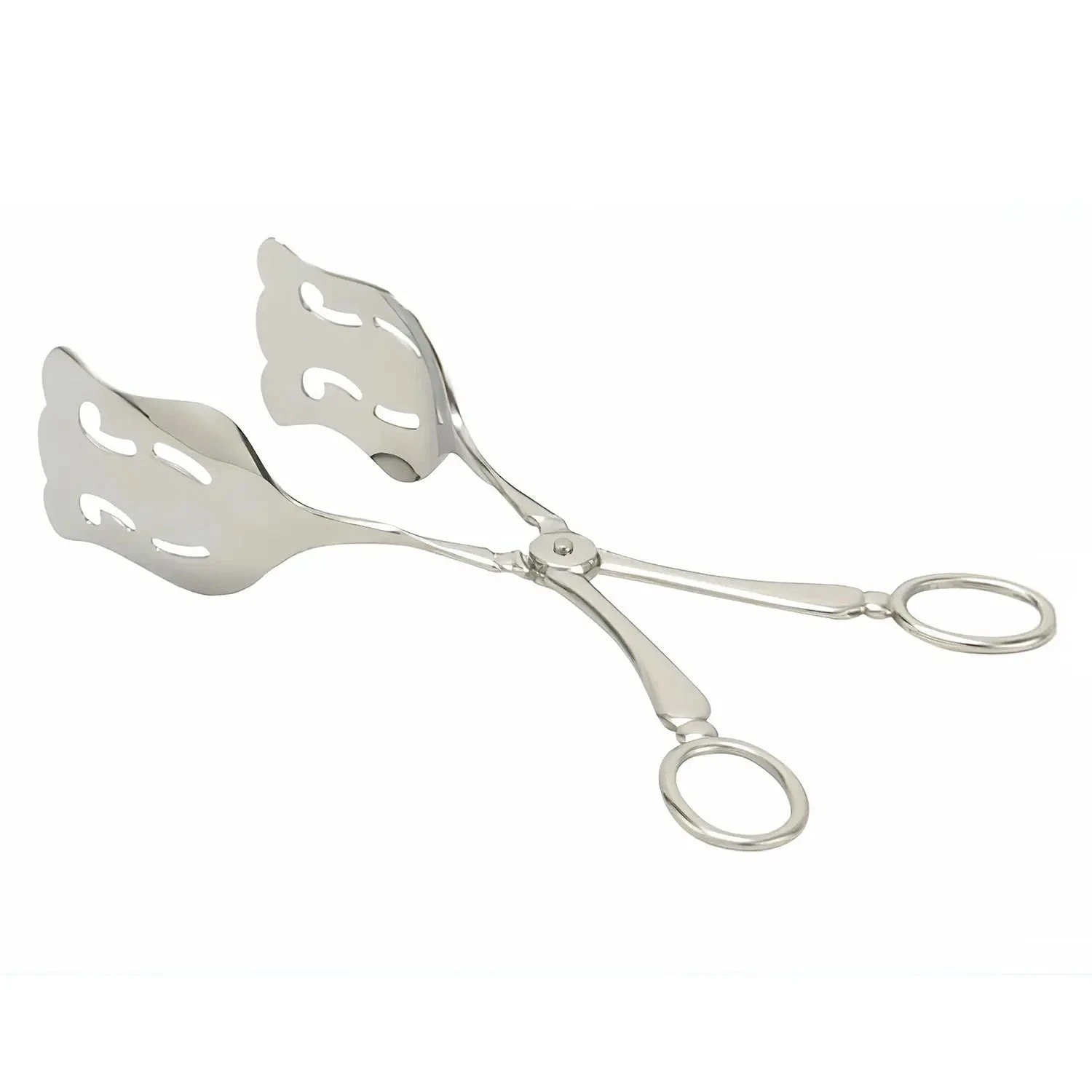 TKG Stainless Steel Perforated Pastry Tongs 1 TKG Stainless Steel Perforated Pastry Tongs