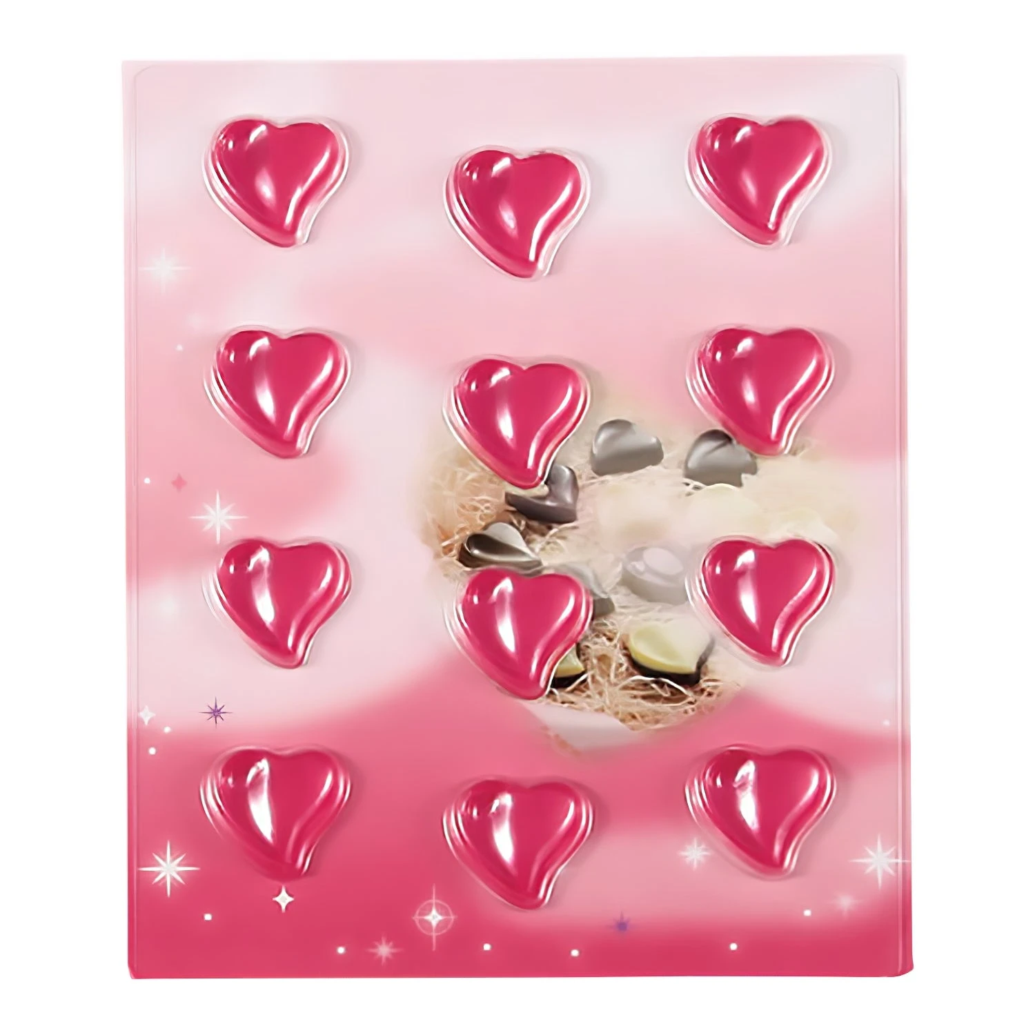 TIGERCROWN PET Resin Curvy Heart Chocolate Mold 2 TIGERCROWN PET Resin Curvy Heart Chocolate Mold - Image 2