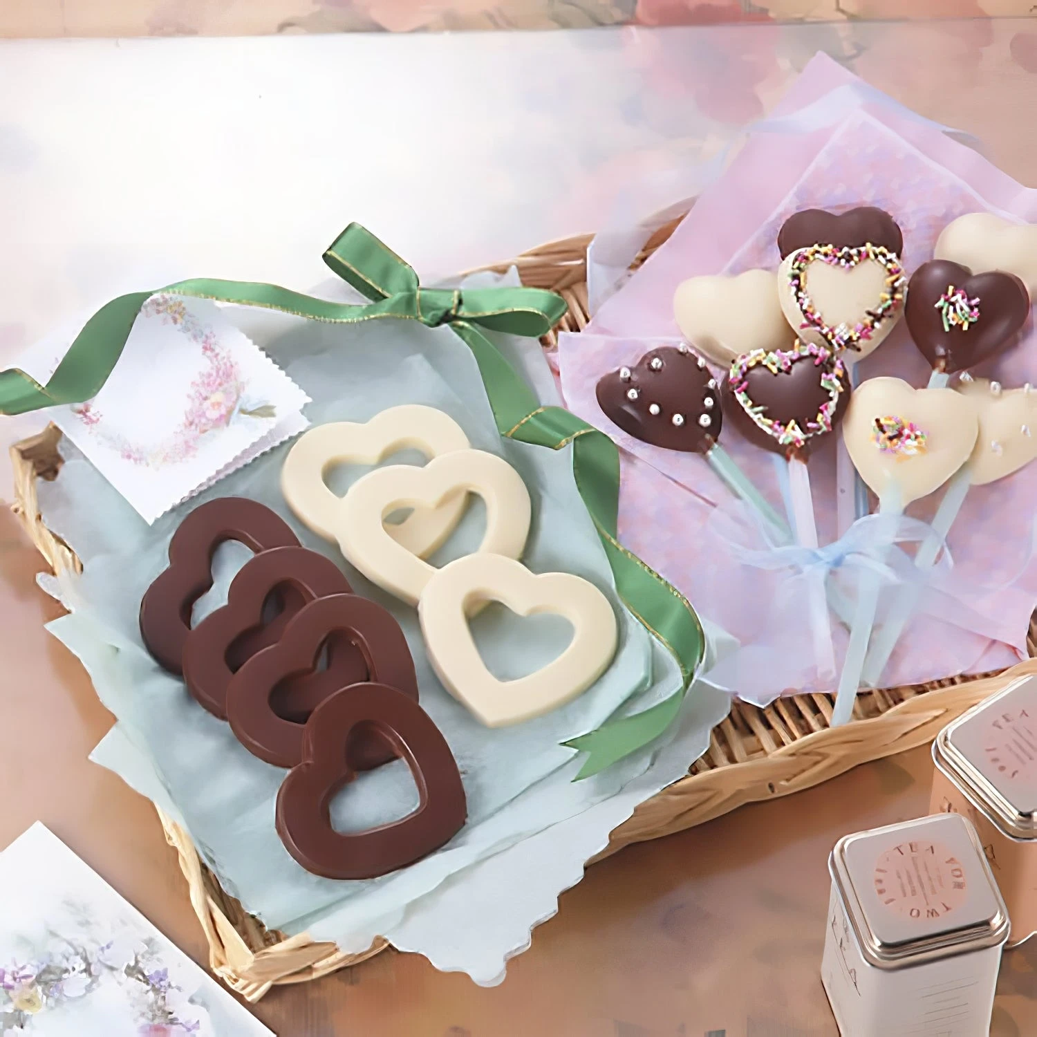 TIGERCROWN Polystyrene Heart Lolly Chocolate Mold 3 TIGERCROWN Polystyrene Heart Lolly Chocolate Mold - Image 3