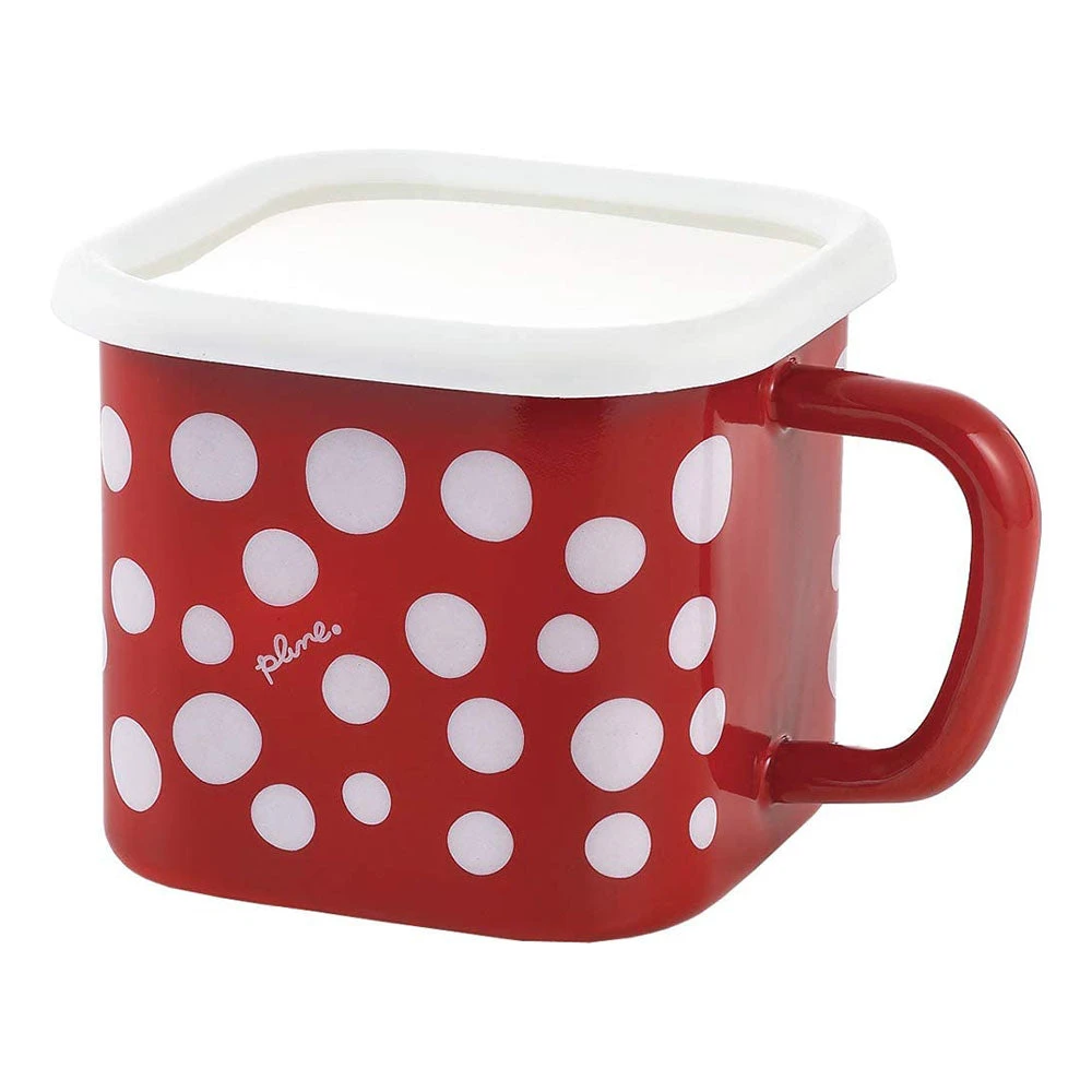 Yutaka Horo Enameled Multi Square Pot Dot 1 Yutaka Horo Enameled Multi Square Pot Dot