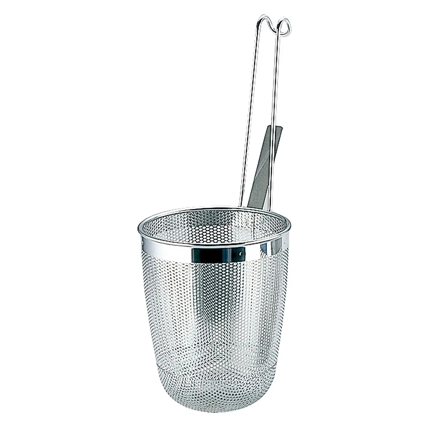 YUKIWA Stainless Steel Perforated Tebo Noodle Strainer Round Base 1 YUKIWA Stainless Steel Perforated Tebo Noodle Strainer Round Base