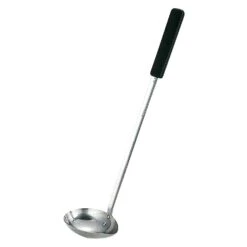 YUKIWA Stainless Steel Side-Scooping Long Ladle