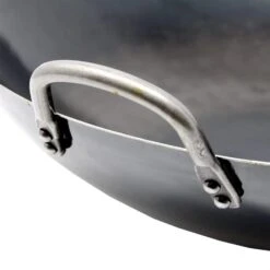 Yamada Hammered Iron Double-Handle Wok (1.2mm Thickness) -Kitchen Supplies YamadaHammeredIronDouble HandleWok 1.2mmThickness 4