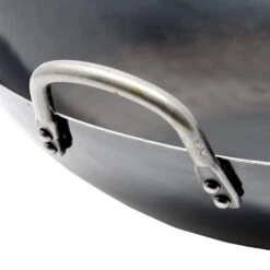 Yamada Hammered Iron Double-Handle Wok (1.6mm Thickness) -Kitchen Supplies YamadaHammeredIronDouble HandleWok 1.6mmThickness 4