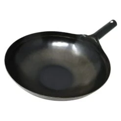 Yamada Hammered Iron Round Bottom Wok (1.6mm Thickness)
