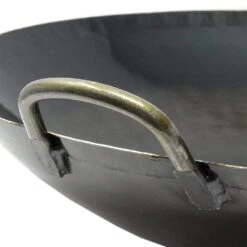 Yamada Hammered Iron Welded Double-Handle Wok (1.2mm Thickness) -Kitchen Supplies YamadaHammeredIronWeldedDouble HandleWok 1.2mmThickness 3